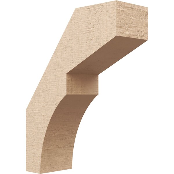 Ekena Millwork 5-inch W x 14-inch D x 18-inch H Monterey Rough Cedar Woodgrain TimberThane Knee Brace, Primed BRCUR05X14X18MONRCPR - main
